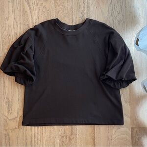 Madewell Puff-Sleeve Sweatshirt Tee - Medium